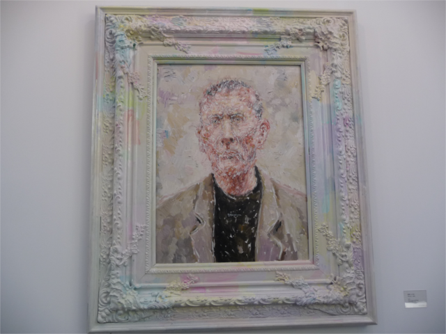 Liu Wei. Portrait Male, 2011. Oil on canvas with frame. Lin and Lin Gallery