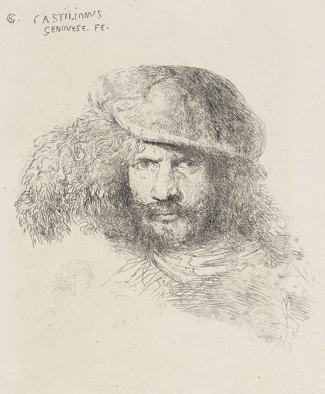 Giovanni Benedetto Castiglione, A presumed self-portrait, the late 1640s. Royal Collection Trust / (C) Her Majesty Queen Elizabeth II 2013