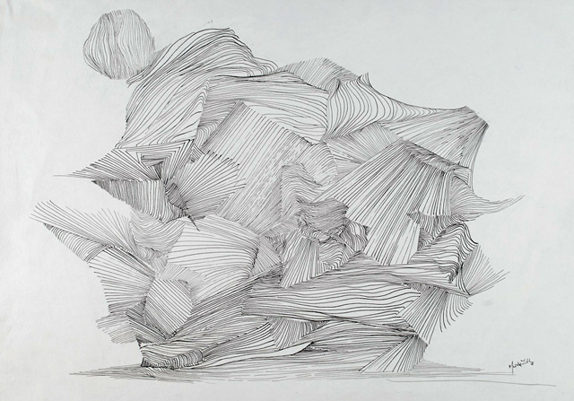 Martha Zuik: sin título /untitled. Tinta sobre papel / Ink on paper 1978. 50 x 70 cm. / 19.68 x 27.55 in. © Martha Zuik