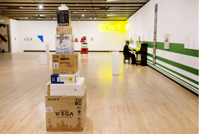 Installation view, Work No. 916, 2008, Martin Creed What's the point of it, Hayward Gallery. © the artist. Photo Linda Nylind