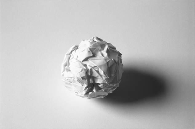 Martin Creed, Work No. 88. A sheet of paper crumpled into a ball, 1995 © the artist, Image courtesy the artist