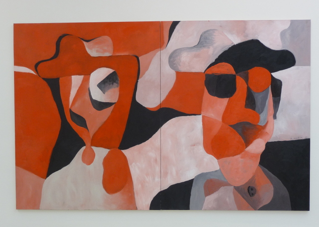 Antonio Malta Campos. Figures in Red. 2004. Oil on canvas. 230 x 360 cm