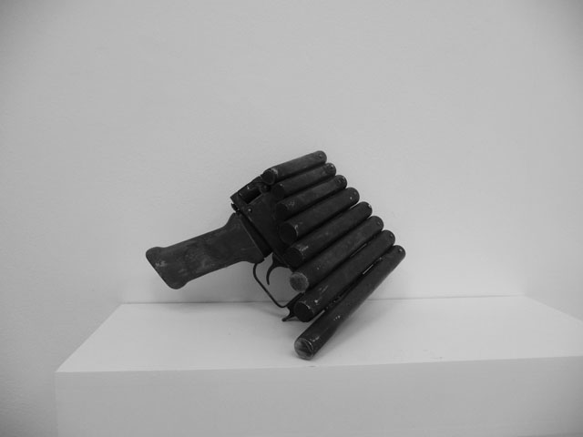 Pedro Reyes. Disarm Pan Pipes 2013. Metal