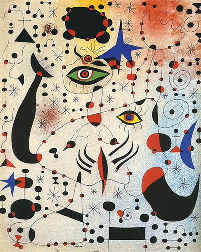 Cyphers and Constellations in Love with a Woman by Joan Miró, 1941. Photo by Mary Lafferty Holman